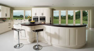 Wood kitchen detail in new build construction by BM Construction in Breeogue, County Sligo