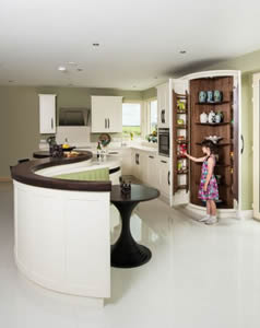 Wood kitchen detail in new build construction by BM Construction in Breeogue, County Sligo