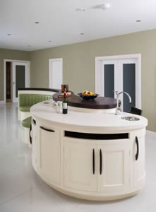 Wood kitchen detail in new build construction by BM Construction in Breeogue, County Sligo