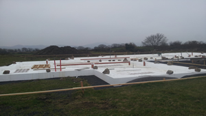 Insulated foundations built by BM Construction in Breeogue, County Sligo